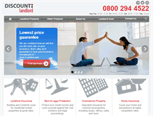 Tablet Screenshot of discountlandlord.co.uk